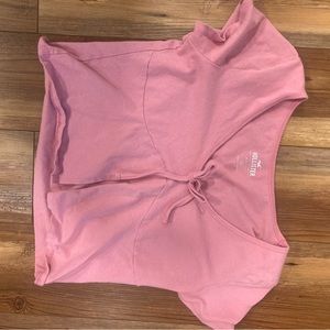 Hollister cropped slit top